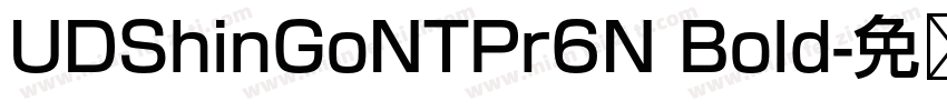 UDShinGoNTPr6N Bold字体转换